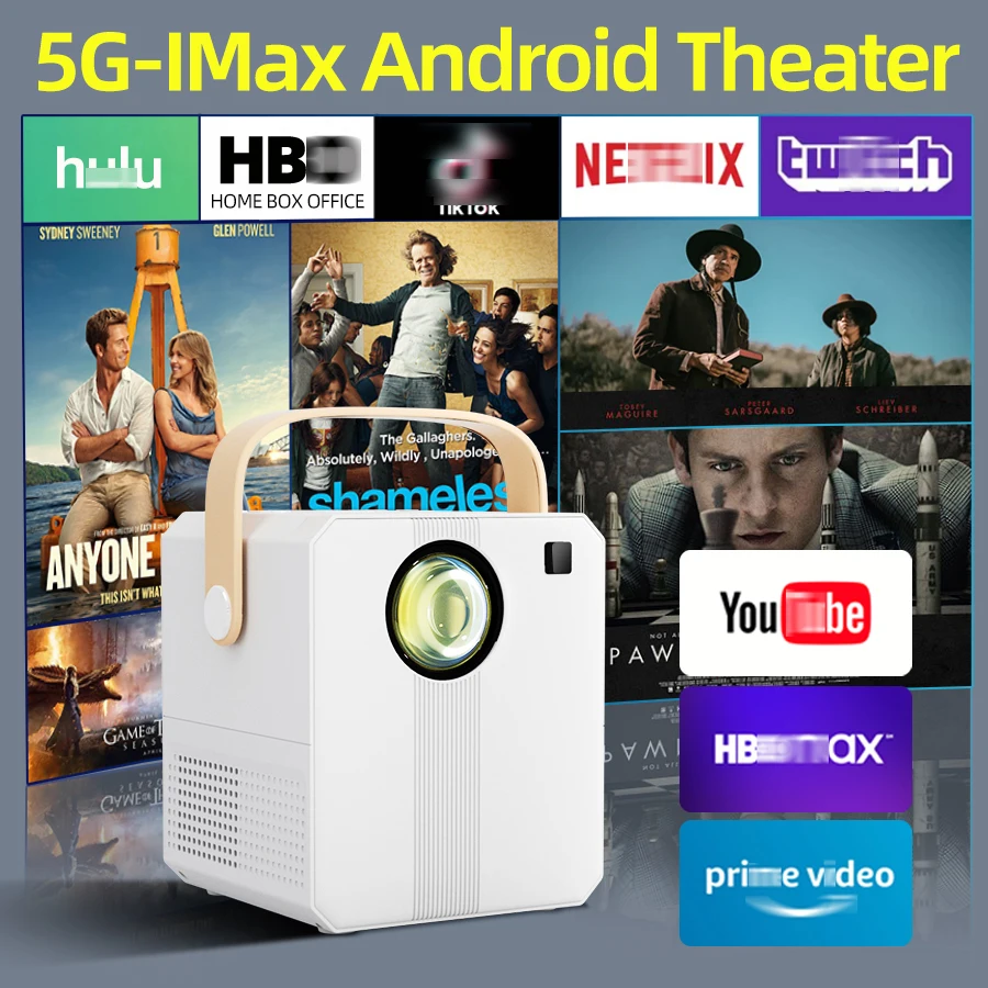 

HUASHIJIE Projector 4K Android 11 Dual Wifi6 260ANSI Allwinner H713 BT5.0 1280*1080P Cinema Outdoor Portable Projetor