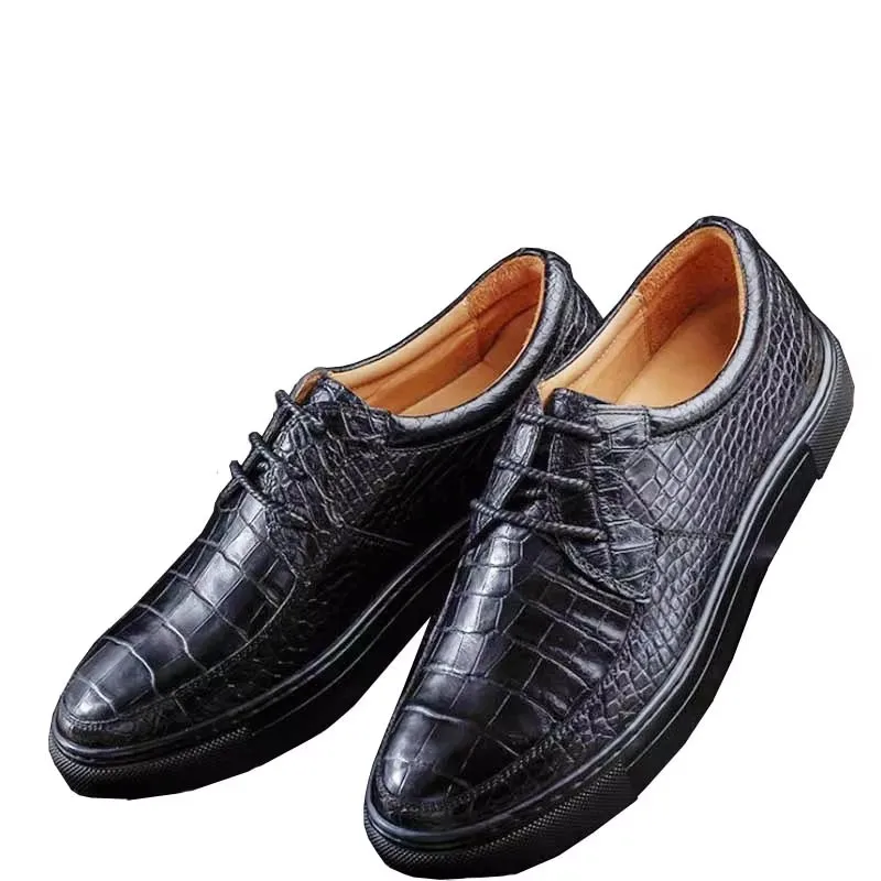 ourui new arrival  male  board shoes  black  leisure  Flat shoes  male men crocodile shoes