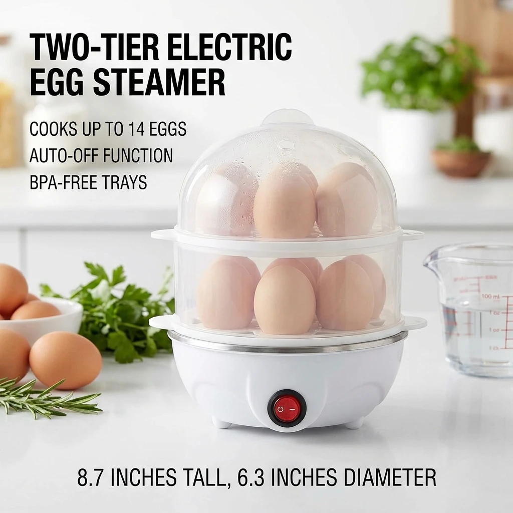 Double Layer Egg Cooker 2