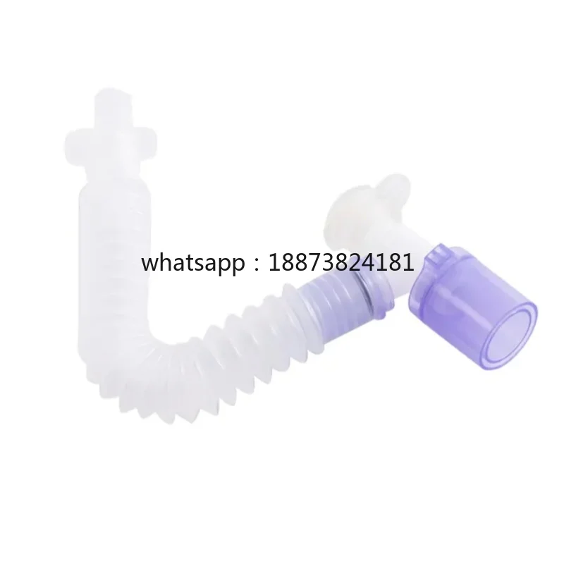 Medical PVC Breathing Circuit Expandable Catheter Mount Tube Connector Multifunctional L-shaped Rotary fast shipping