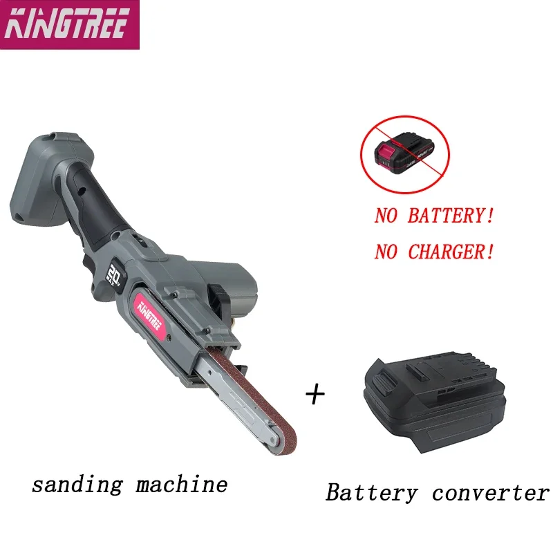 

Kingtree 20V Electric Belt Sander belt sharpener electric sanding machine power tools Home DIYS suit for Makita Battery