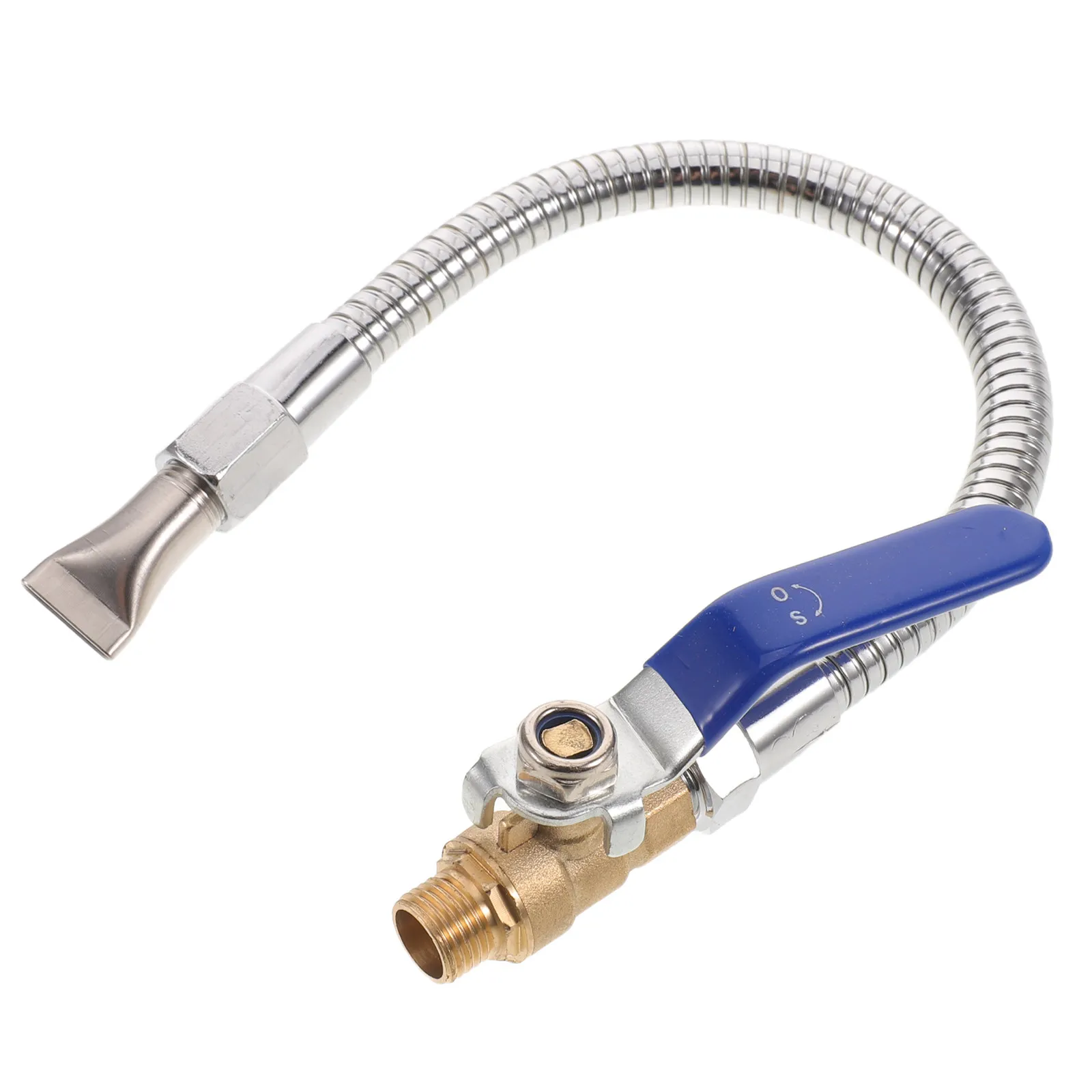 Stainless Steel Air Nozzle Hose Stainless Steel Duckbill Nozzle Threaded Cnc Machine Coolant Hose Flexible Metal Cooling Spray