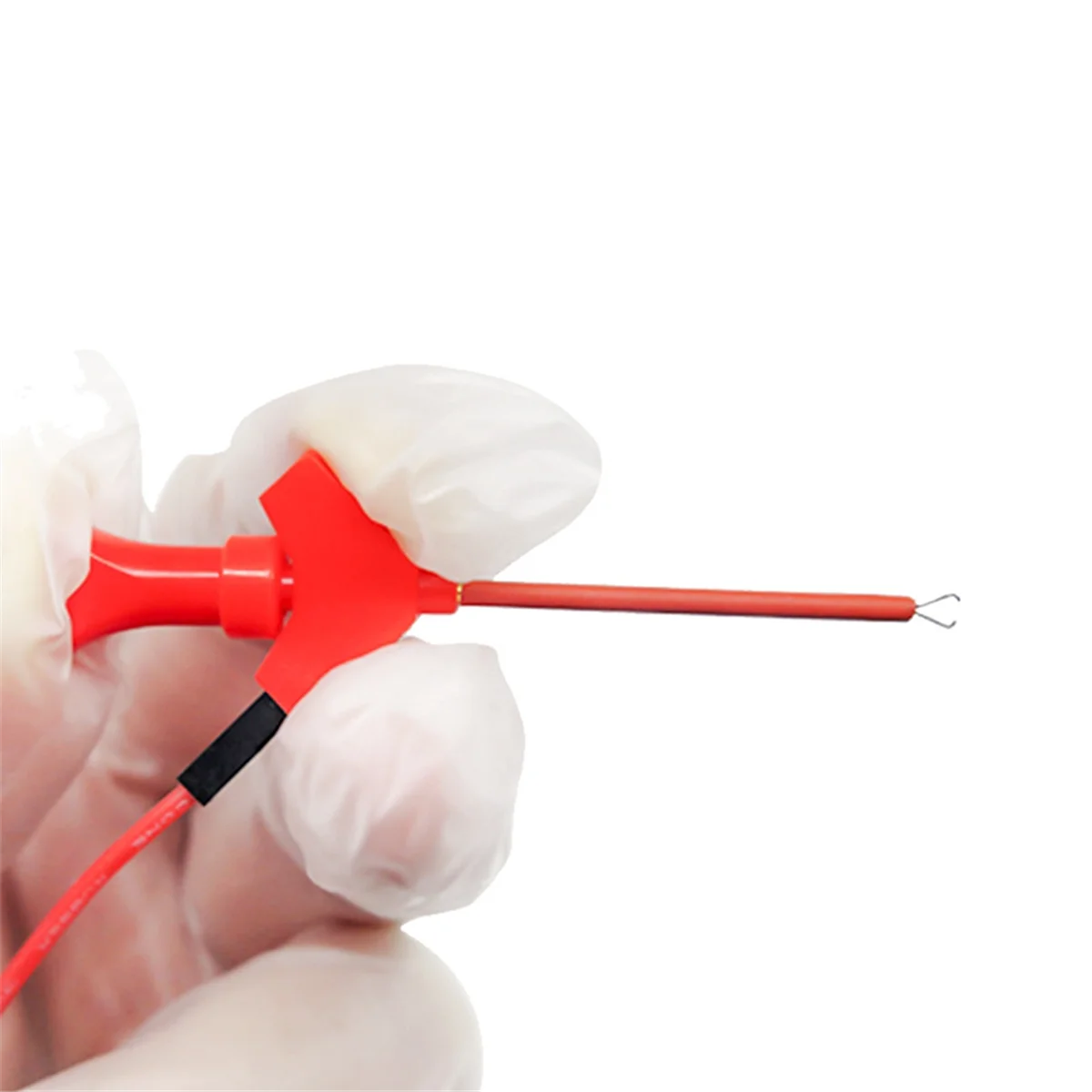 AA25 Multimeter Test Hook Clip Mini IC Hook Test Clip with Leads to 2mm Hole Socket High Quality Test Cable Parts