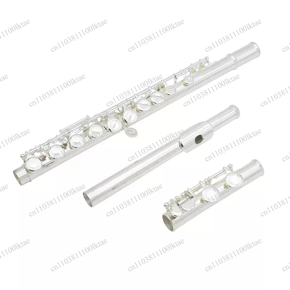 Suitable for 16 Key Closed Hole C-tone Silver Plated Flute