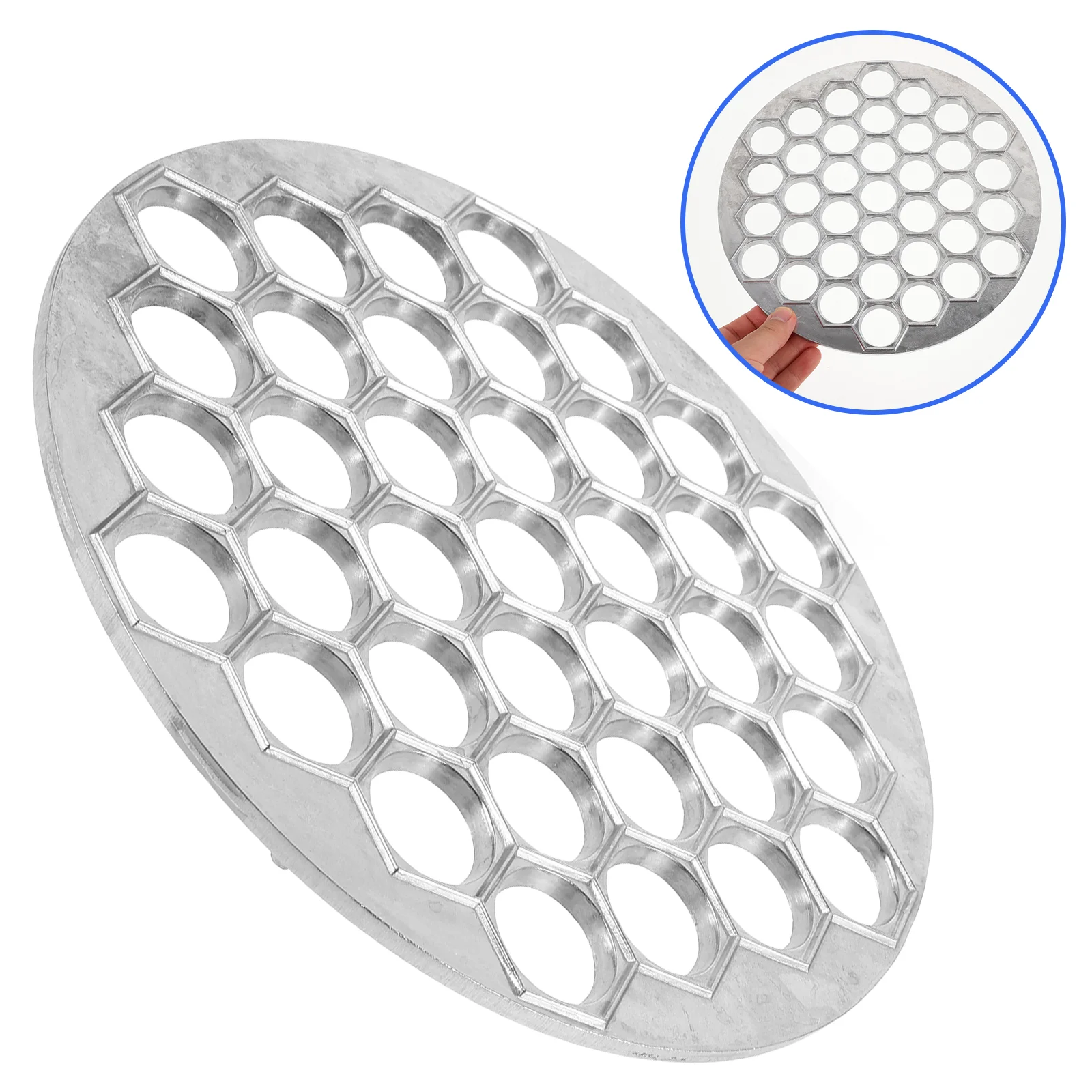 Legering Dumpling Maker Ravioli Making Mold Mold Kitchen Tool voor Home Restaurant (Zilver) dumplings Making Mold