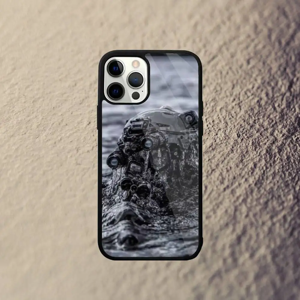 Etui na telefon z motywem sił specjalnych armii dla iPhone 16, 15, 14, 13, 12, 11, Pro, Max, Plus, Mini, SE Nowe, z obsługą magnetycznego ładowania bezprzewodowego Magsafe