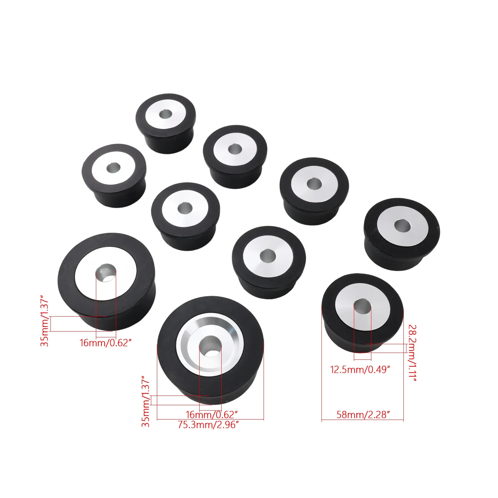 Replacement Rear Differential Front Mounting Bush For BMW G80/G81 M3 G82/G83 M4 G87 M2 Replaces OEM 33118090205