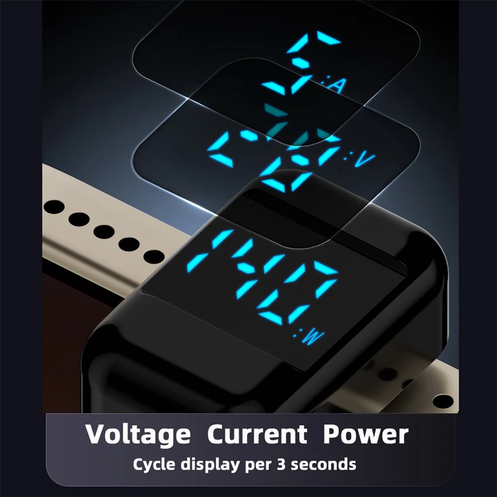 CableCC USB-C 수-암 익스텐션 어댑터, C타입 앵글 전류 전압 모니터링, LED 디스플레이, USB4.0, 40Gbps, 140W