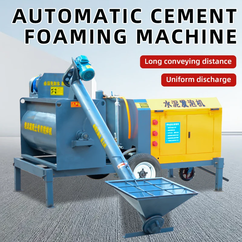 Macchina completa per la produzione di calcestruzzi in schiuma leggera Macchina completa per schiumare il cemento con componente motore centrale