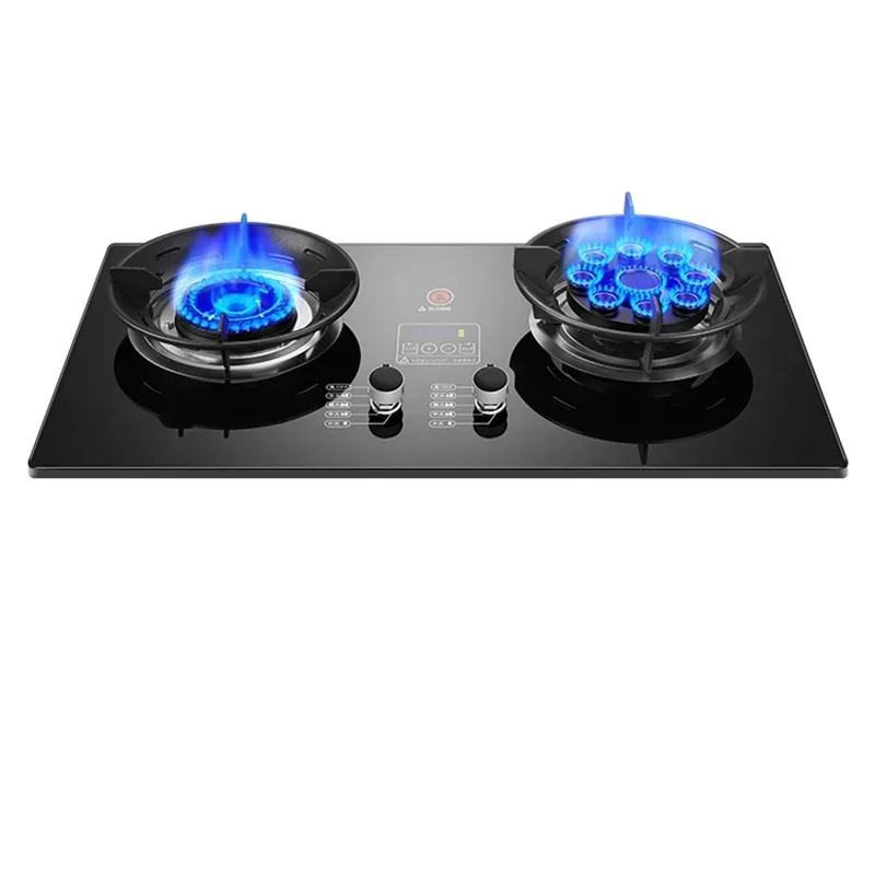 Household 220v Gas Stove Dual Stove Household Embedded Natural /Liquefied Gas Stove