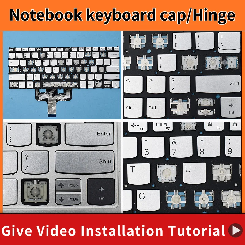 Replacement Original Key Cap Hinge For Lenovo Slim 7 ProX 14ARH7 14IAH7 82TL Yoga 7 14IAL7 14ARB7 Laptop Keyboard KeyCap