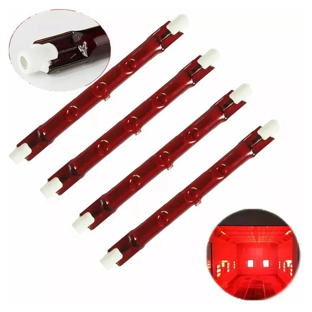 1/4pc 500 ワットルビーハロゲン加熱石英ライト IR 赤外線ハロゲン屋外パラソルヒーター電球 J118 赤外線ハロゲン