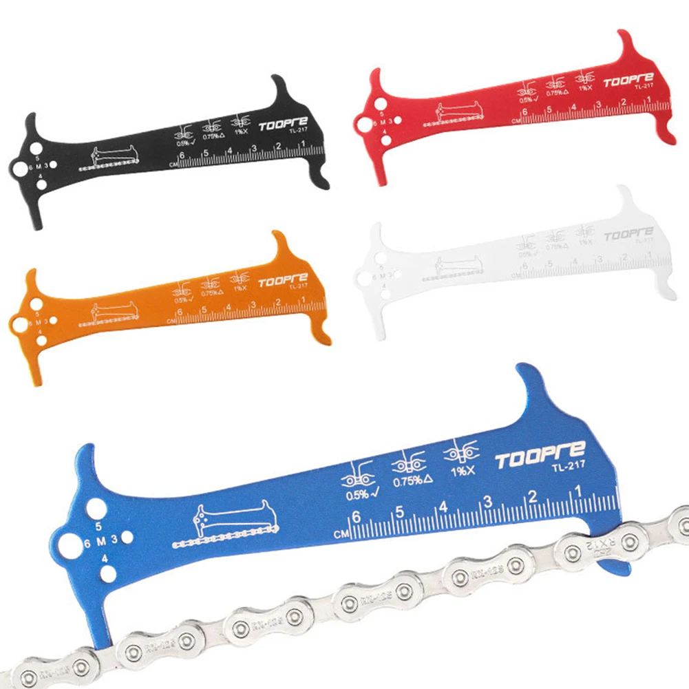 

Индикатор износа велосипедной цепи Индикатор износа велосипедной цепи Инструмент для ремонта линейки Устройство для измерения цепи горного и дорожного велосипеда