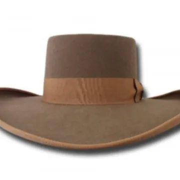 

New Autumn and Winter Fashionable and Elegant Flat-Top Hat with Ribbon Trim for Adults, Large-Brimmed Wool Felt Hat