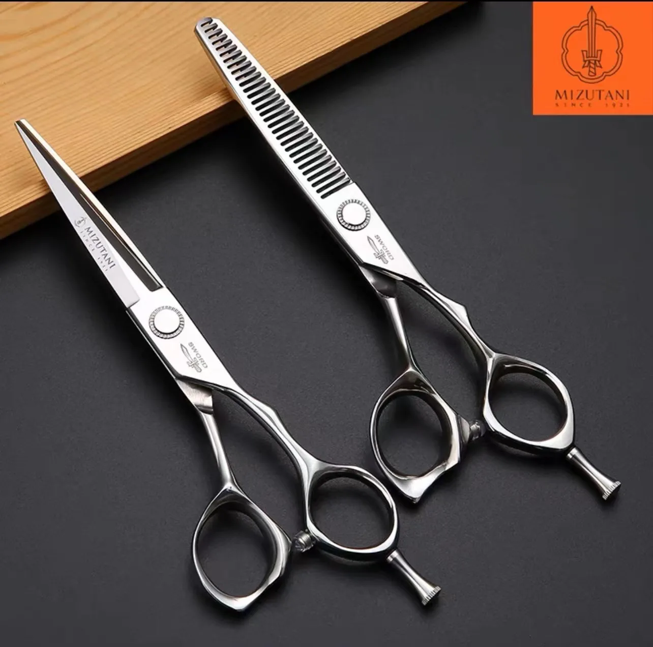 

New Mizutani Barbershop Professional Barber Tools Salon Hair Cutting Thin Scissors Set 5.5/6/6.2/7 Inch Hair Clipper