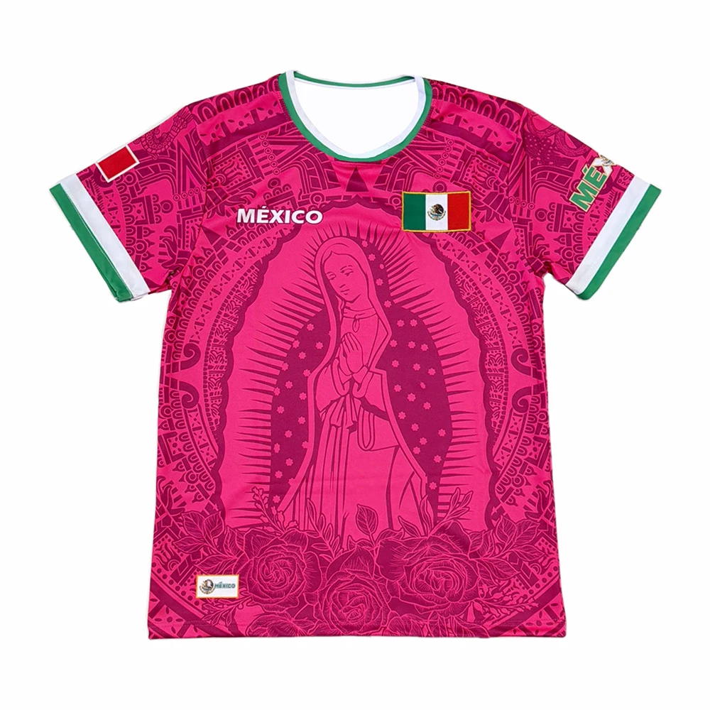 2026 New Virgencita Mexico Unisex Jersey Hot Pink Color - Official Merchandise Unisex T-Shirt for Religious And Cultural Events