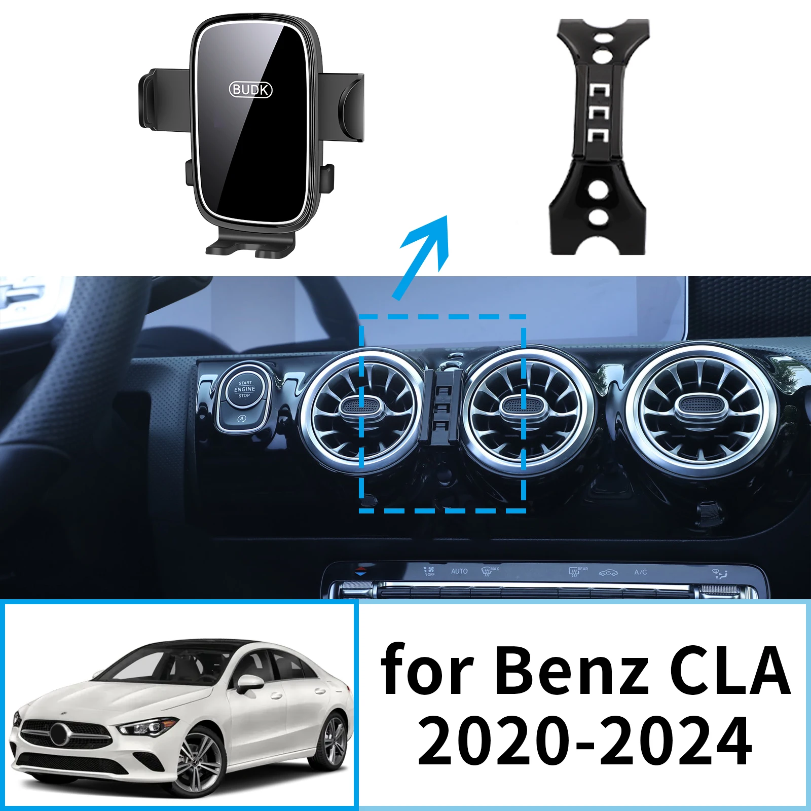 

Car Mobile Phone Holder for Mercedes Benz CLA 250 A 2020~2024 Navigation Stand Auto Accessories GPS Bracket