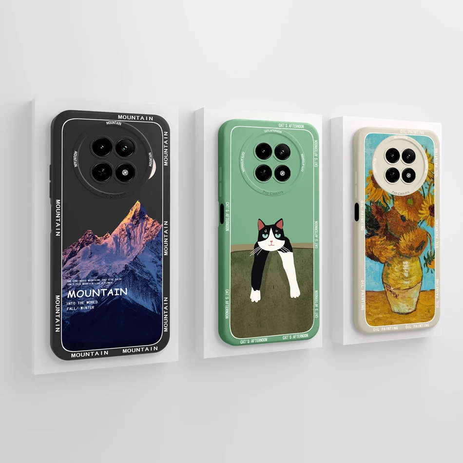 For Realme 12 Lite 12X Case Cute Panda Phone Cover For Oppo Realme12 12 X 12Lite Full Protection Soft Liquid Silicone Back Cover