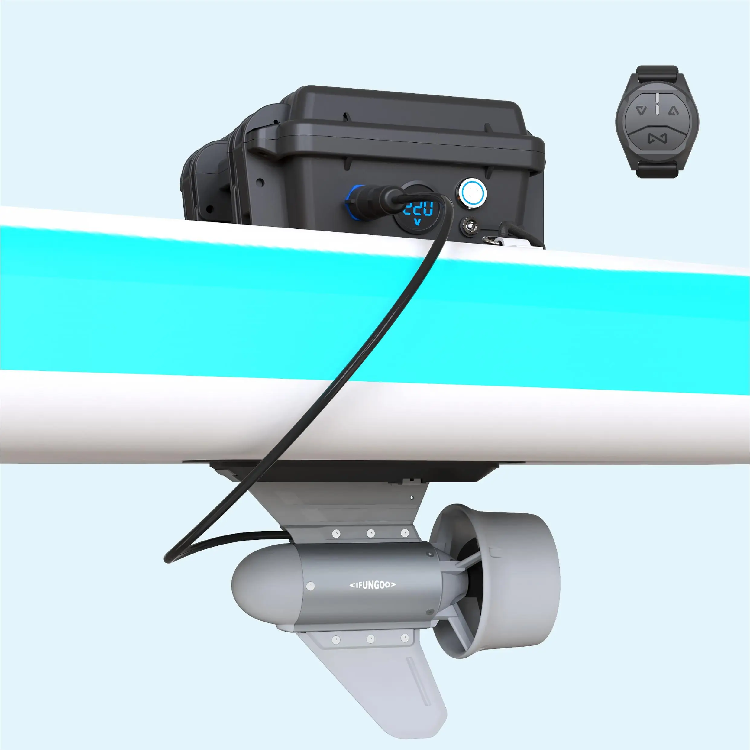 

IFUNGOO-Y03-b1 Electric Propeller Board Motor Kayak Lure Fishing Tool For Waterplay Surfing Accessories