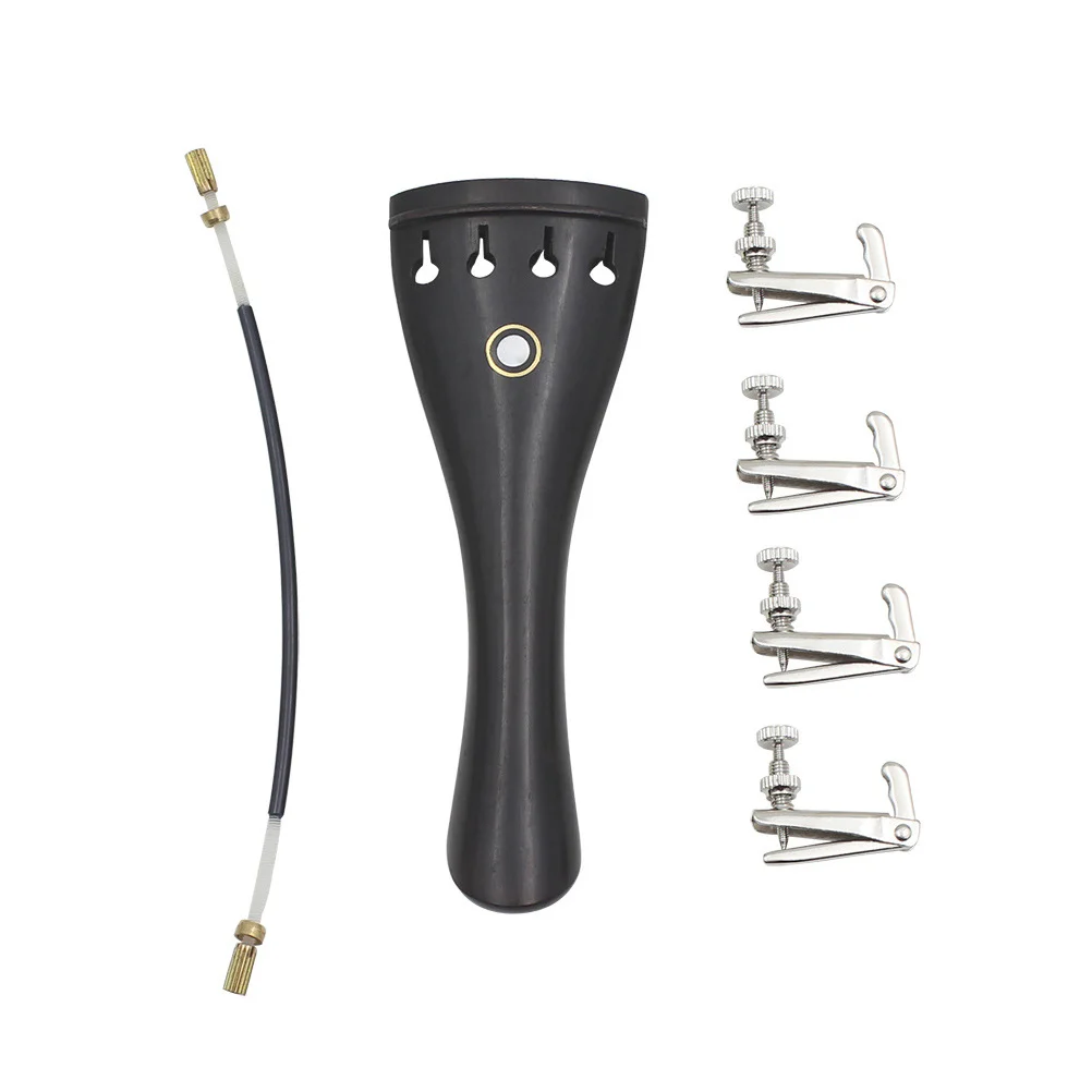 

Supplies Violin Accessories Replace Old Accessory Aluminum Alloy Tail Ebony Parts