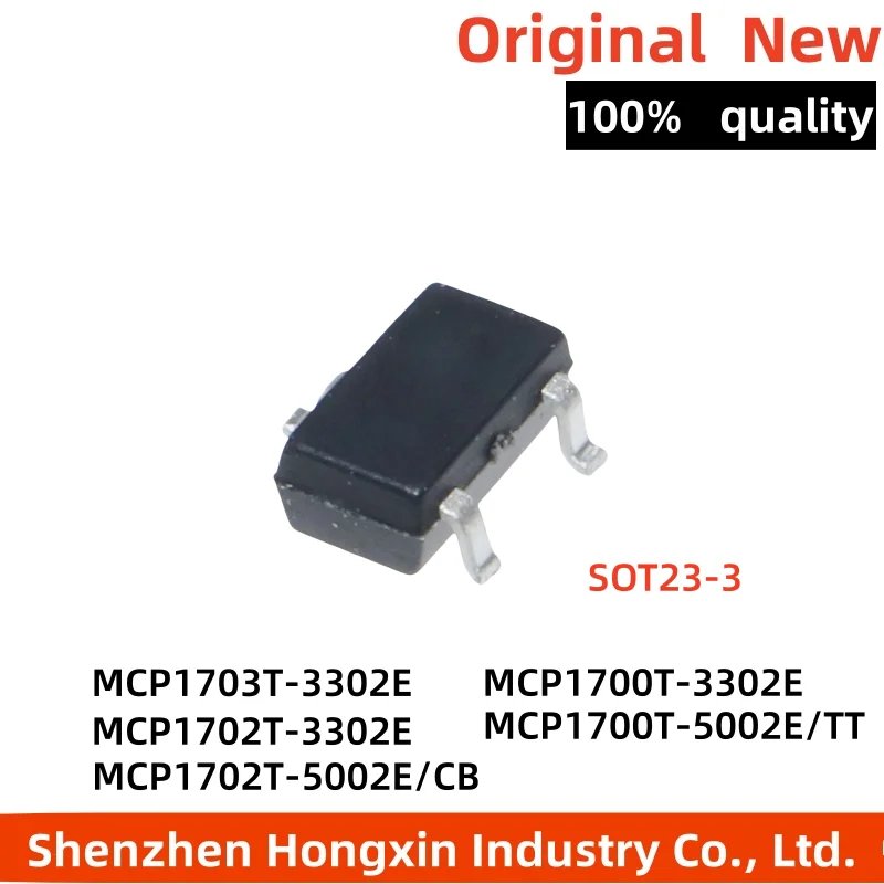 

10PCS MCP1702T 3302E MCP1700T MCP1703T 5002E CB TT SOT23-3 Linear voltage regulator