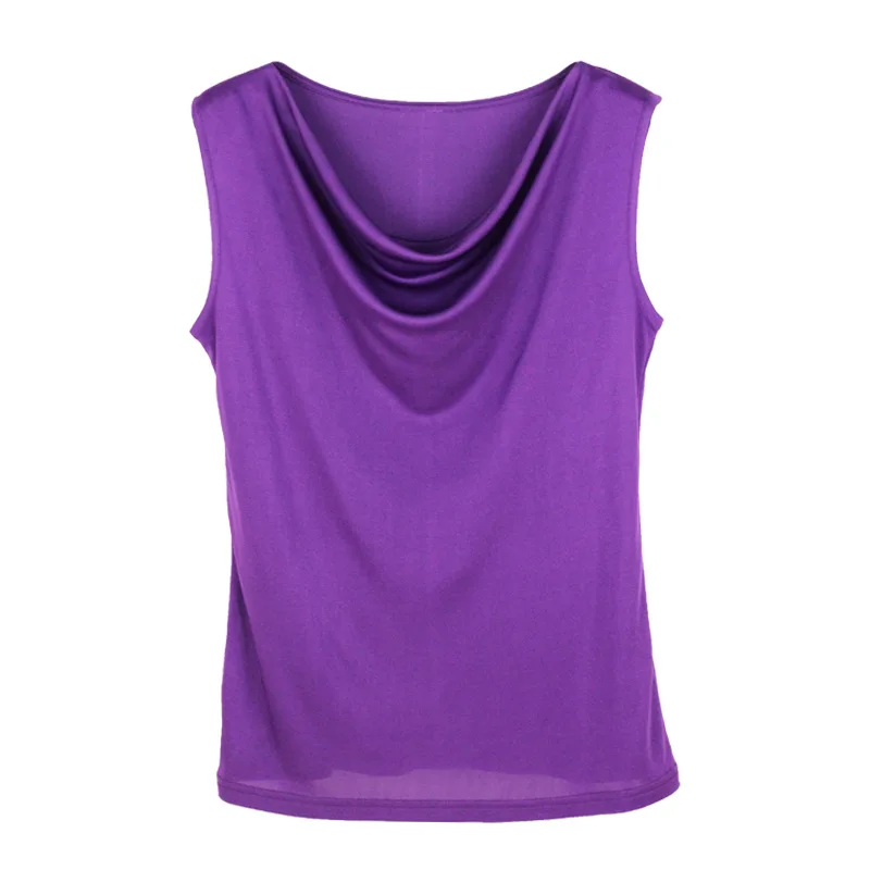 Birdtree Real Silk Ladies Tank Tops Cami for Women Summer Shawl Collar Sexy Sleeveless Tshirts Summer Autumn New P37133QC