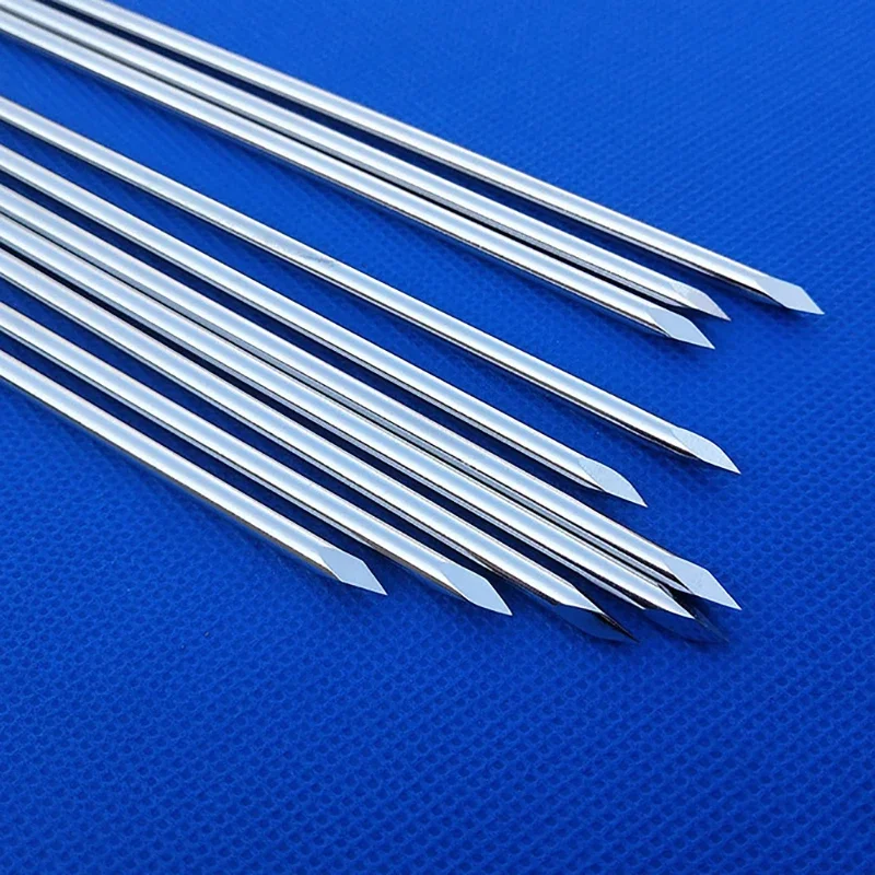 10Pcs /Bag Professional Stainless Steel Double-ended Kirschner Bone Wires Traction Needle Veterinary Pet Orthopedics Instrument