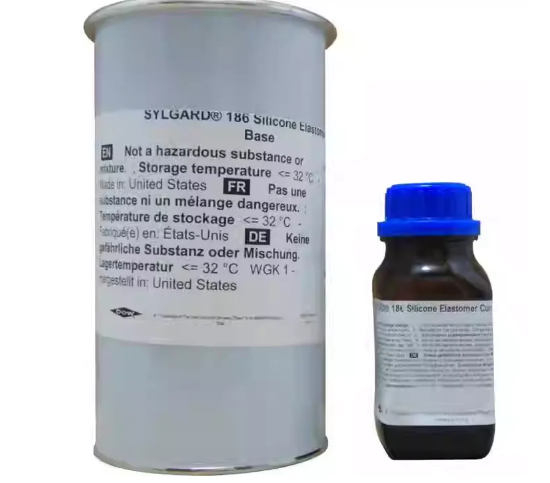 FOR Dow Corning DC186 Optical Glue FOR Dow Corning 182 PDMS Module Glue Potting Glue Silicone Rubber Glue 1.1KG Set