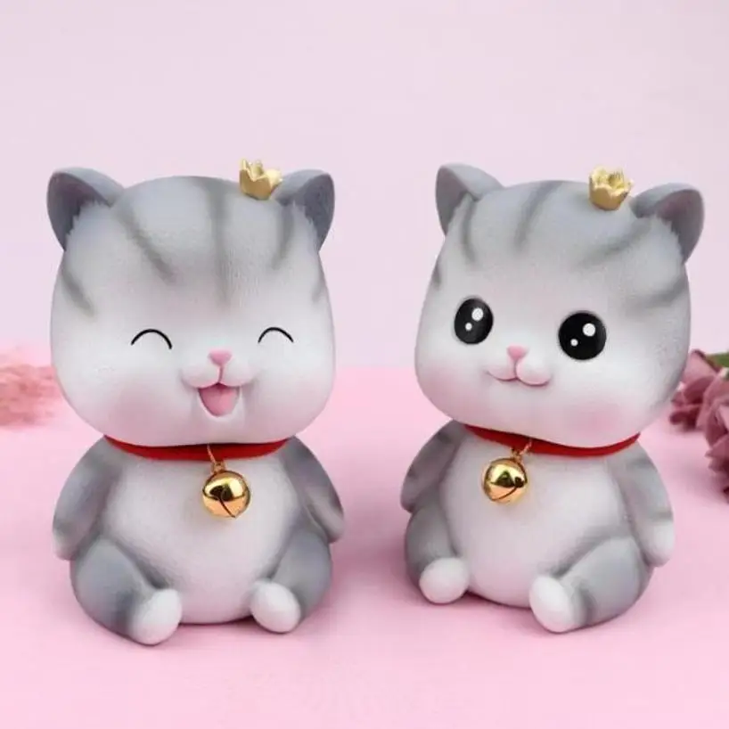 Cute Cat Coin Bank Money Saving Box Secret Cash Storage Piggy Bank For Kids Christmas Gift Bedroom Living Room Home Decor