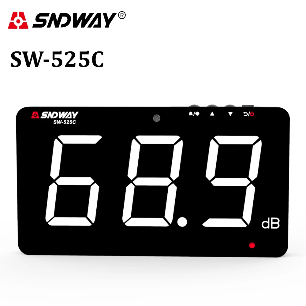 SNDWAY Digital Sound Level Meter 30~130db Decibel Meter Audio Measure Instrument Wall Hanging Noise Meter