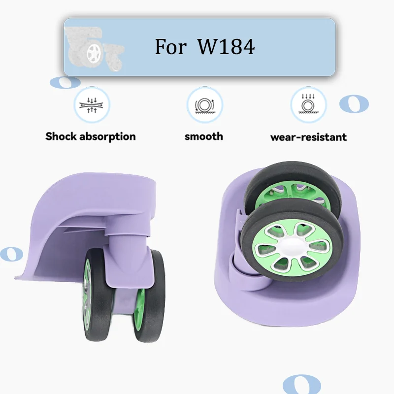 

For W184 Ultra-Quiet Swivel Casters Luggage Wheel Accessories 360° Rotation, Wear-Resistant & Silent Easy Replacement