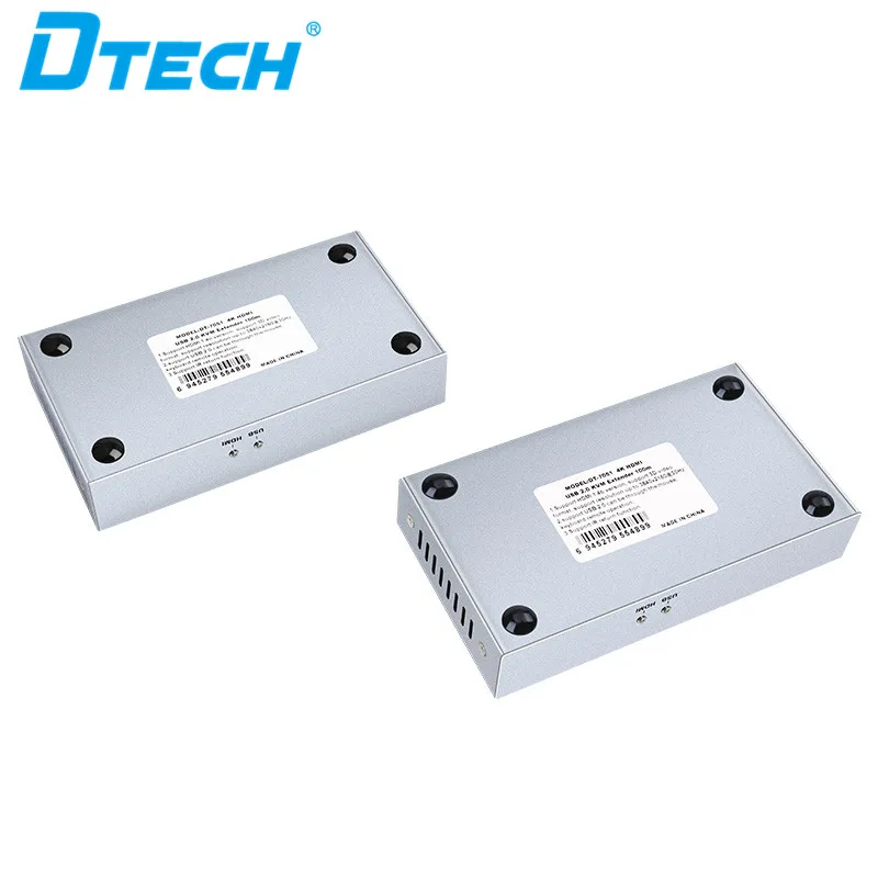 DTECH Manufacturer USB2.0 Cat5e 4K hdmi Kvm Extender 100m hdmi Extenderb With L/R Audio Output