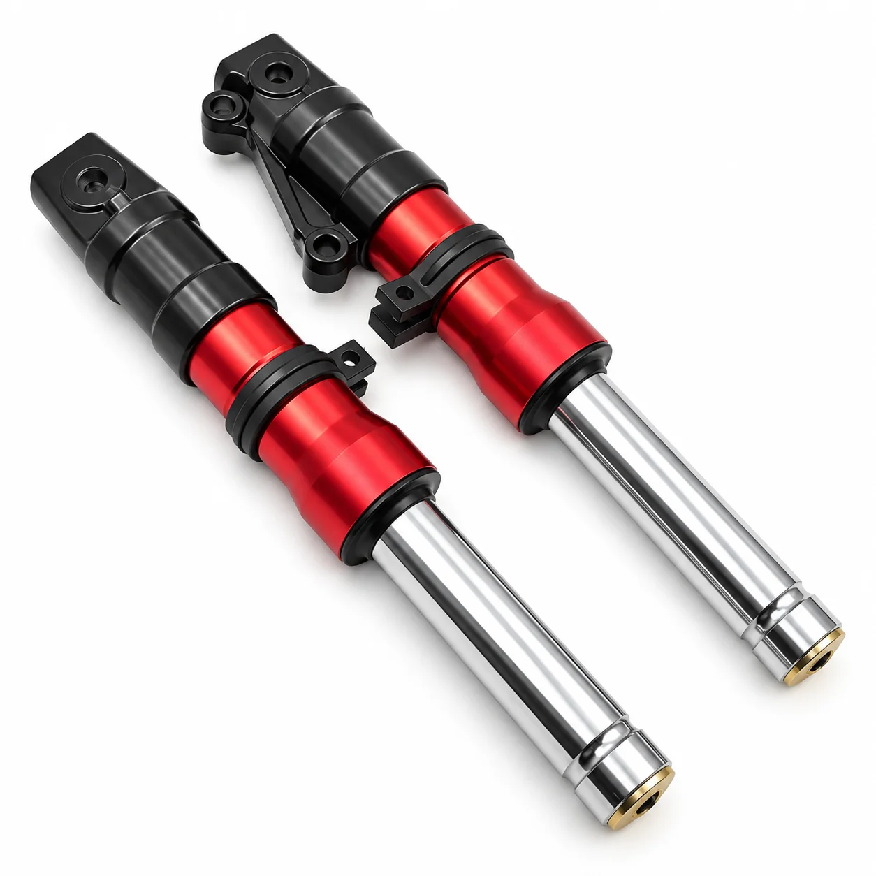 310mm Motorcycle Front Fork Shock Absorber Short Suspension Pair for Scooter Moped Custom Replacement Parts