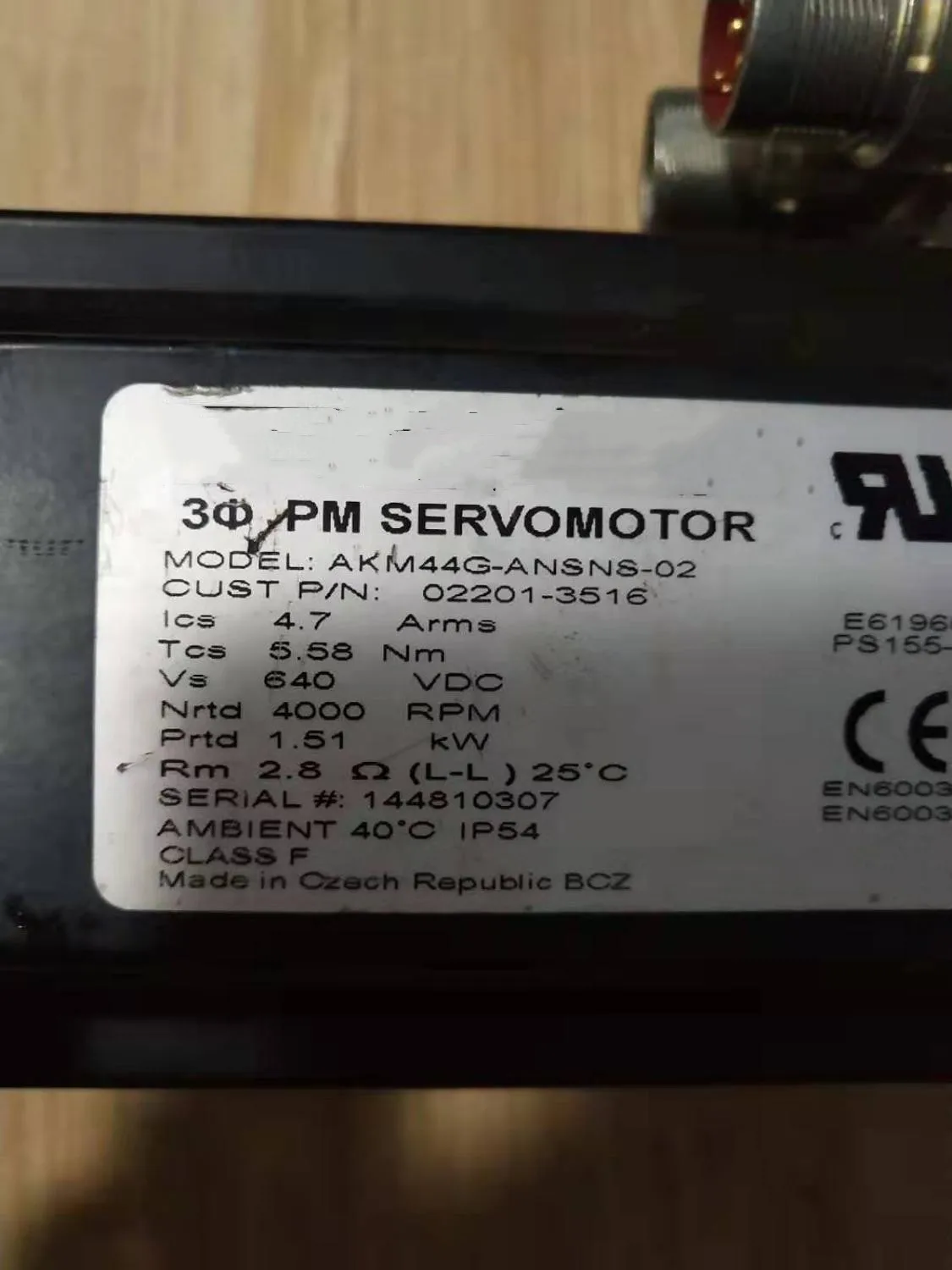 AKM44G-ANSNS-02 AC Servo Motor In Good Condition