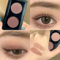 Taro Rose Tea Low Saturation Olive Skin Powder Brown Two-Color Eyeshadow Tray Monochrome Matte Pure Wind Earth Color