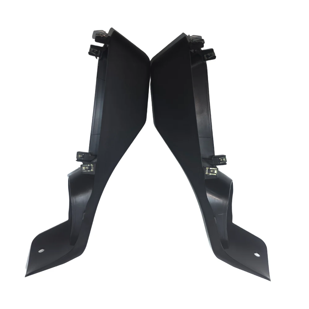 2 PCS Black ABS Front Bumper Plastic Cover with Fog Lamp Bracket Shade for Jeep Wrangler JL 2018+ 10th Anniversary SXMA JL1049-8