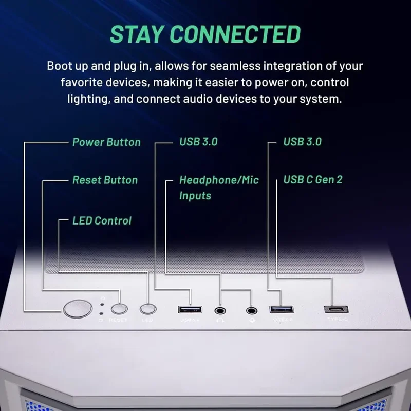 Skytech Archangel Gaming-PC-Desktop, Ryzen 5 5500 3,6 GHz (4,2 GHz Turbo Boost),