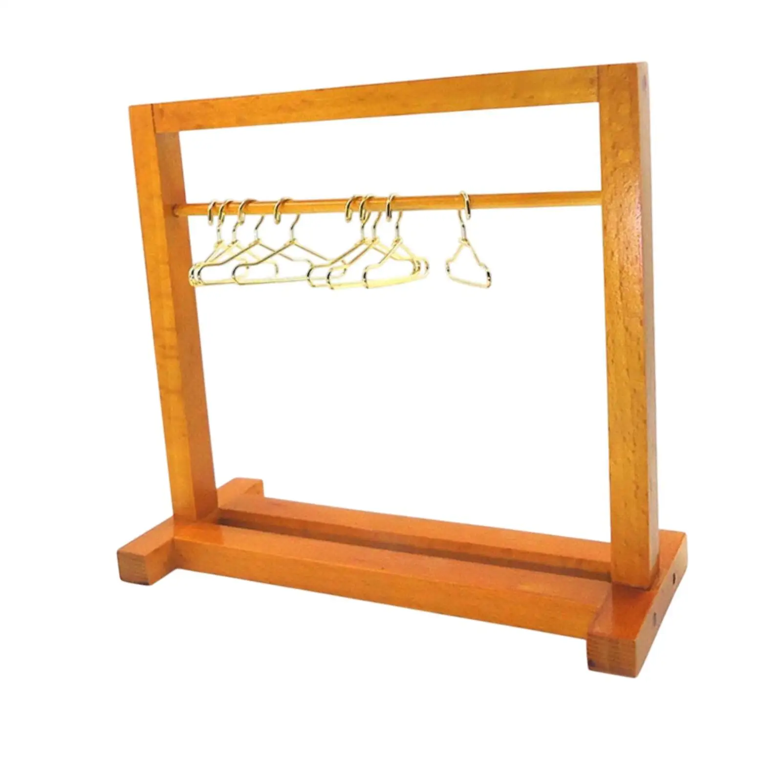 Porte-vêtements pour maison de poupée, échelle 1:12, avec cintres, meubles miniatures, accessoires de décoration pour salon, maison