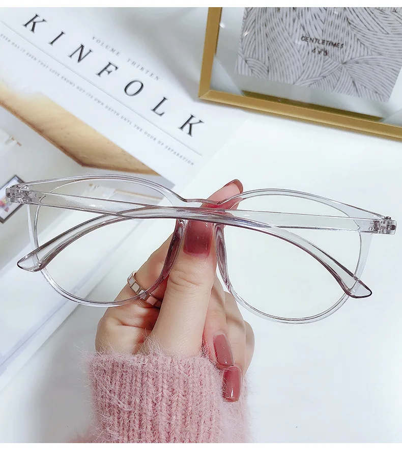 Neue Lesebrille mit großem Rahmen, Anti-Blaulicht-Brillengestell, frischer und einfacher Stil – Detail 6