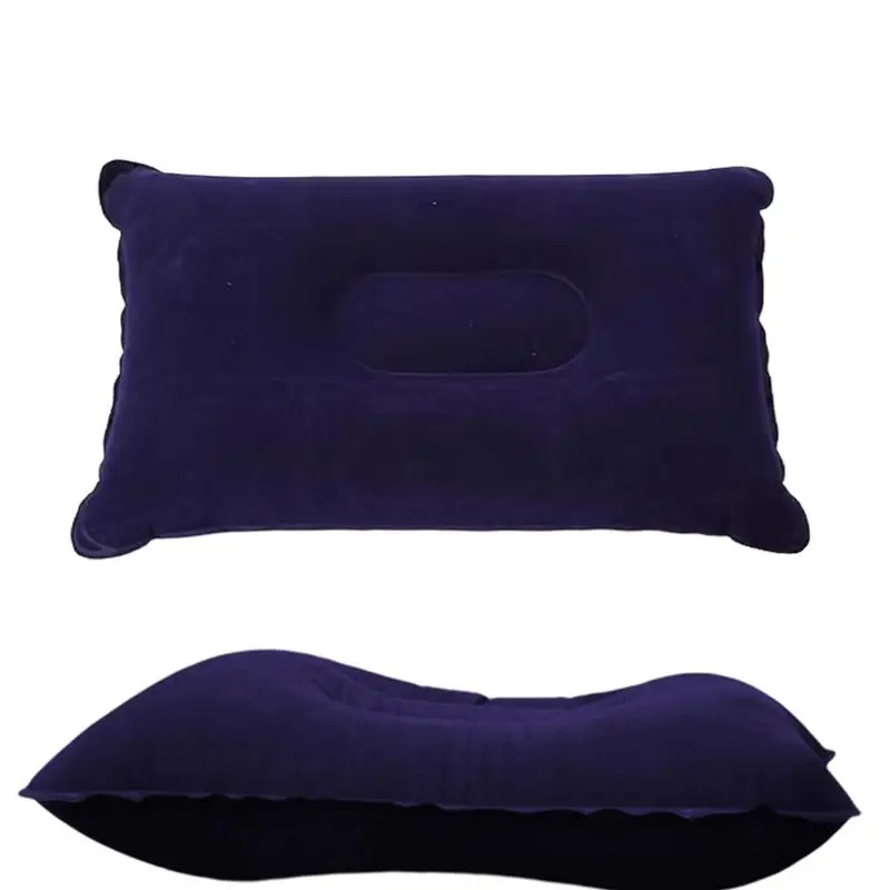 

Air Inflatable Neck Pillow Press Type Travel Pillow Portable Sleeping Airplane Pillow Neck Support Car Pillow Bed Cushion Use