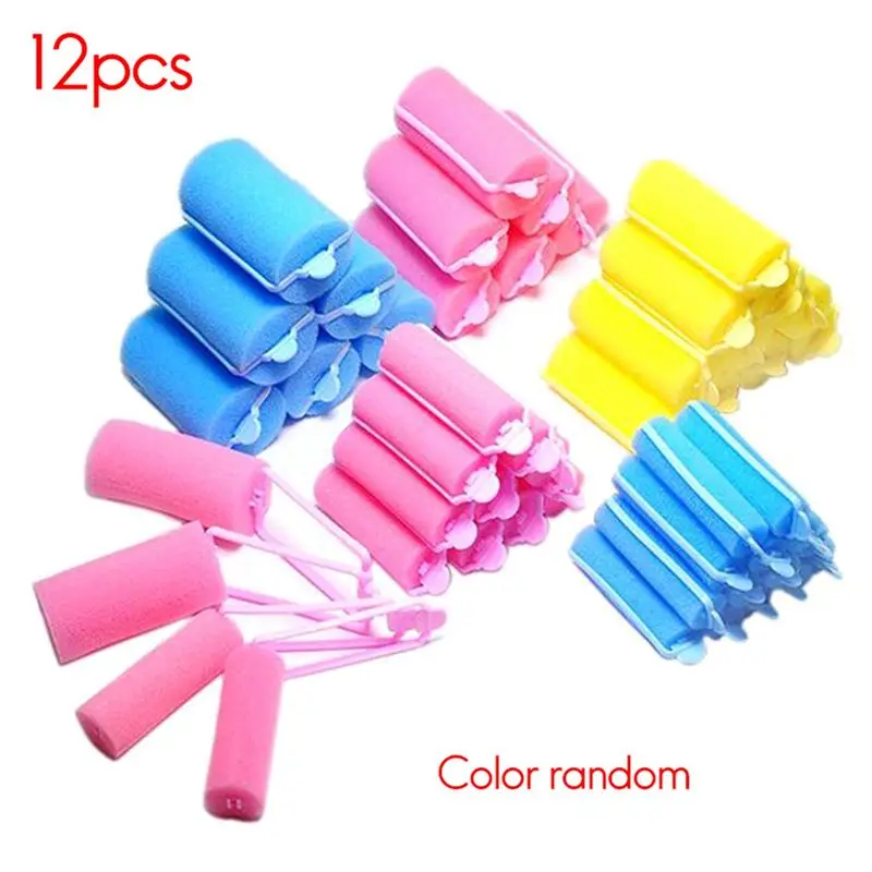 A23F-Magic Sponge Foam Cushion Hair Styling Rollers Popular Foam Soft Sponge Hair Roller Hair Curler Roller (2.0Mm)