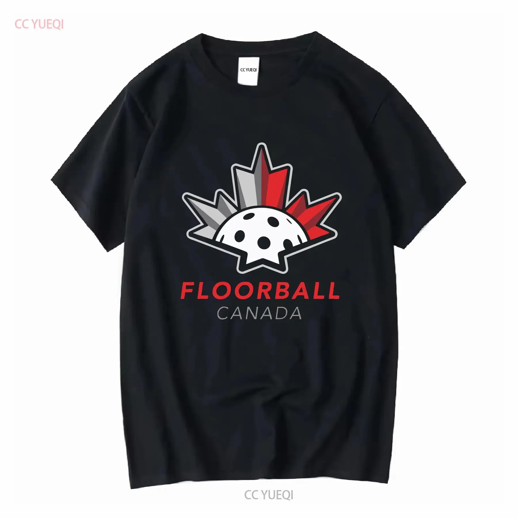 

Футболка Floorball Canada, винтажная стираная мягкая дышащая дизайнерская одежда с рисунком, универсальная, удобная, повседневная