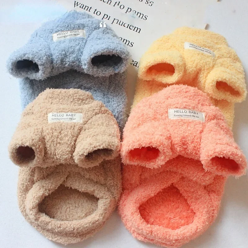 

Winter Warm Dog Sweater for Small Dogs Plush Dog Clothes Soft Puppy Coat Jacket Chihuahua Teddy Puppy Clothes Dog Supplies