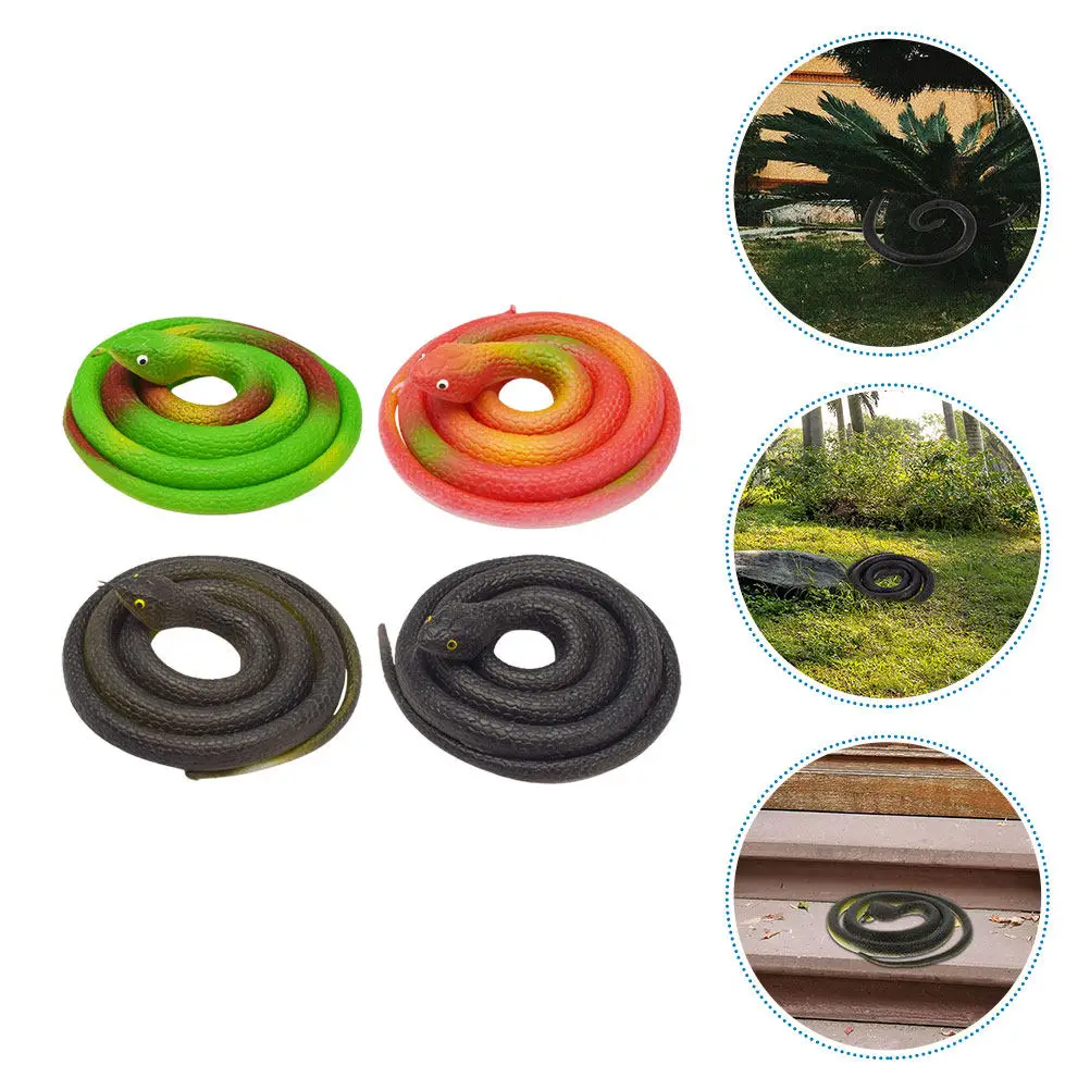 

Artificial Snake Horror Toy Plastic Snakes Fake Halloween Realistic Lifelike Toys