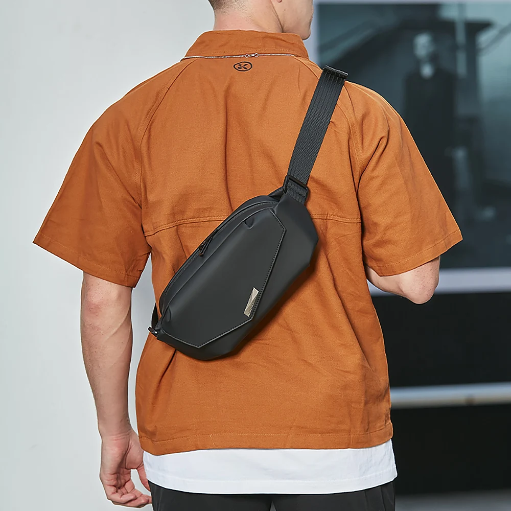 Hcankcan Herren Umhängetasche lässig hochwertige Umhängetasche leichte Schulter taschen wasserdichte Packung multifunktion ale Brusttasche