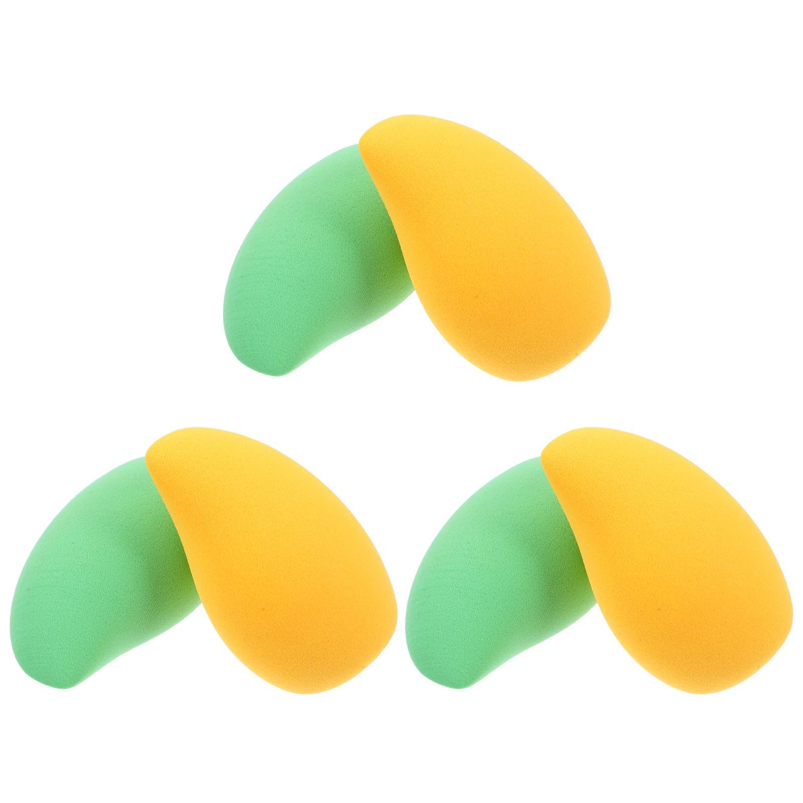 

6pcs Mango Sponge Powder Puff Compact Makeup Egg for Girls Liquid Foundation Talcum Body Setting Fruits