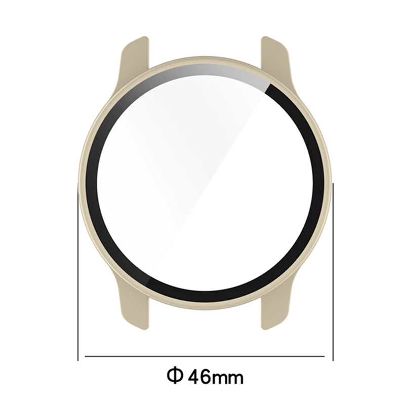 حافظة من الزجاج الصلب لجهاز Garmin Venu 2 Plus ، غطاء كامل ، واقي شاشة ، ممتص للصدمات ، غطاء حماية