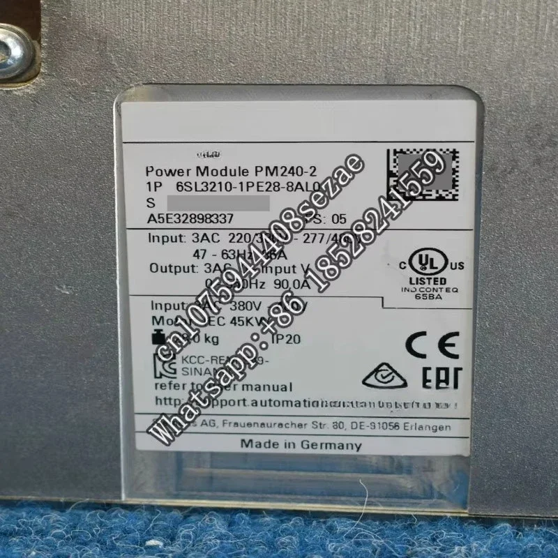 

6SL3210-1PE28-8AL0 | MODULE NEW ORIGINAL GERMANY 6SL3 210-1PE28-8AL0