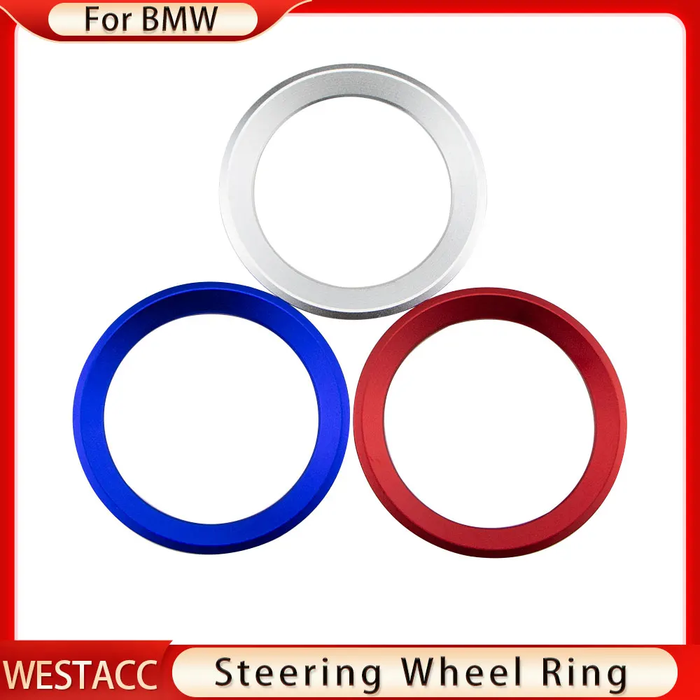 Car Steering Wheel Circle Sticker for BMW M3 M5 E36 E46 E60 E90 E92 X1 F48 X3 X5 X6 Decoration Ring Styling Interior Accessories