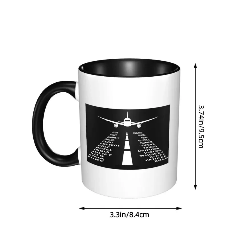 Born To Fly Captain Stripes Flight Pilot Aviation Aviator Airplane Mug Ceramic Coffee Cups Tea Mugs Milk Cup Drinkware Gift